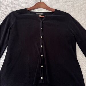100% Silk Banana Republic Black Cardigan
